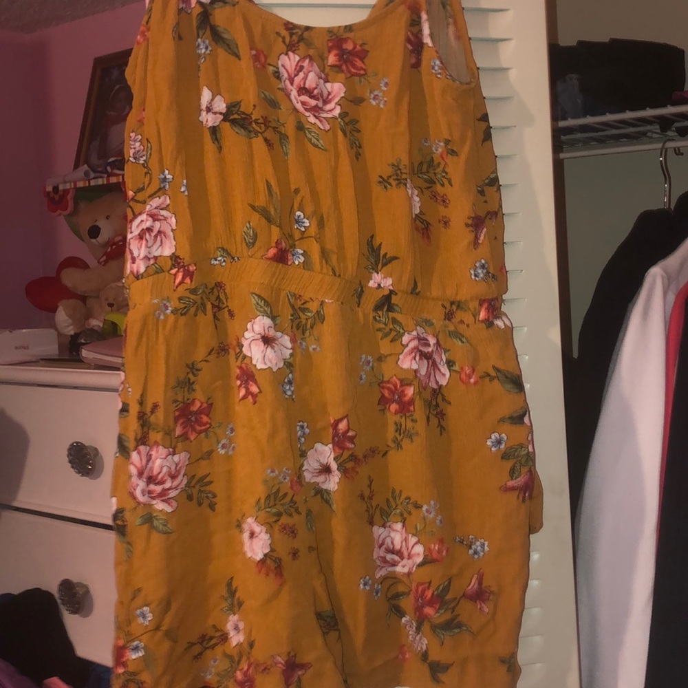 dirty mustard romper